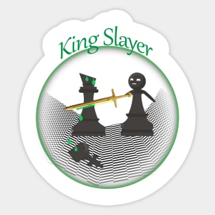Pawn vs King Checkmate Sticker